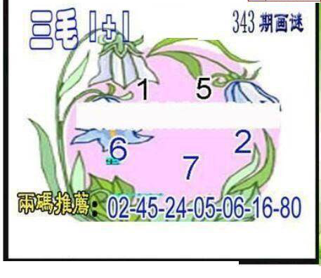 24343期: 三毛3D精品图谜