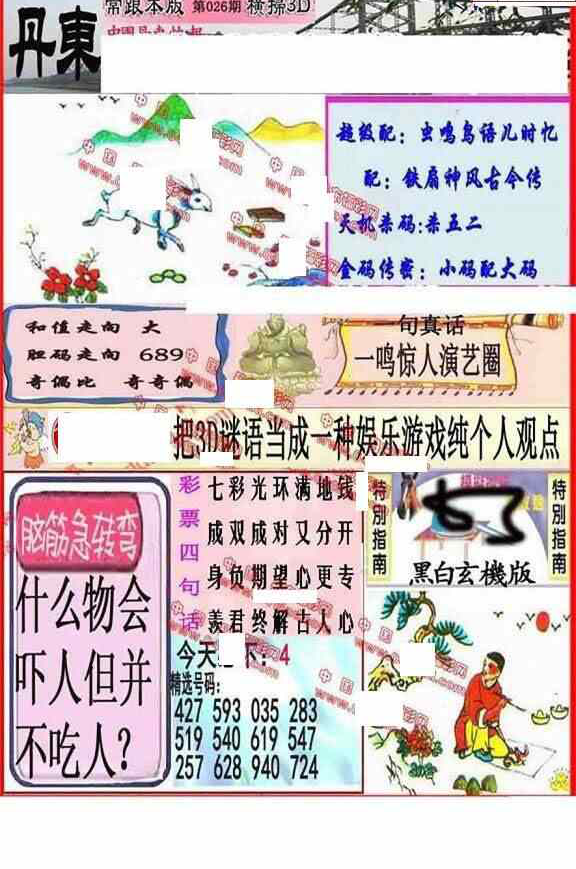 25026期: 福彩3D丹东全图分析