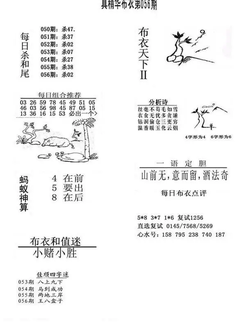 26056期: 福彩3D全套图版参考