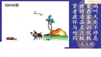 福彩3D26048期天中全套预测分析图