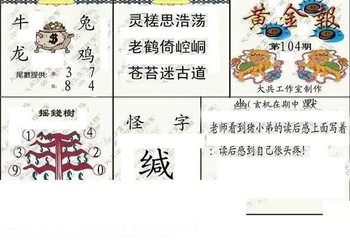 26104期: 大兵福彩3D黄金报图版