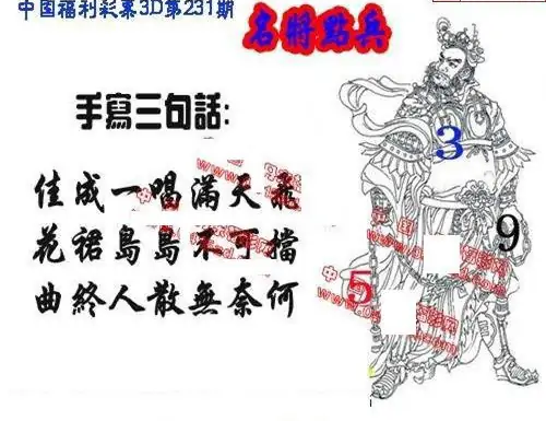 25231期: 福彩3D丹东全图分析