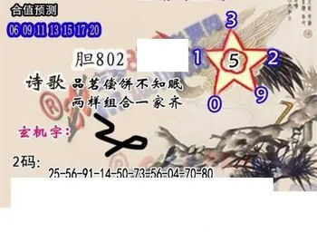 26018期: 白老3D杀码图版