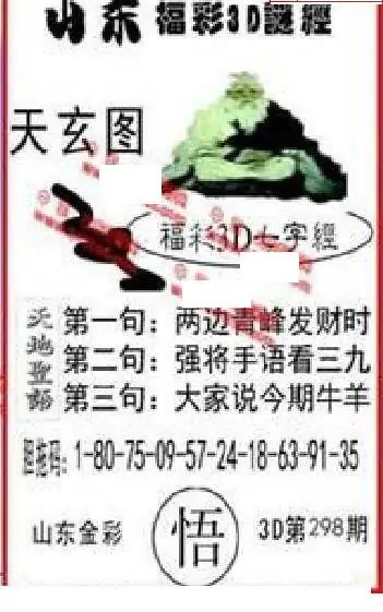 25298期: 福彩3D丹东全图分析