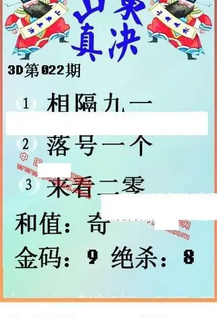 26022期: 福彩3D丹东全图分析