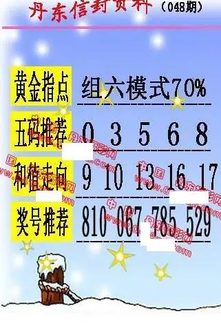 26048期: 福彩3D丹东全图分析