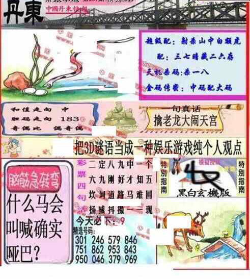 24257期: 福彩3D丹东全图分析