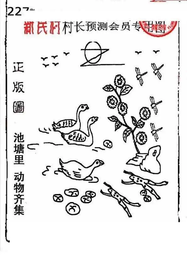 25227期: 老村长福彩3D天天图谜