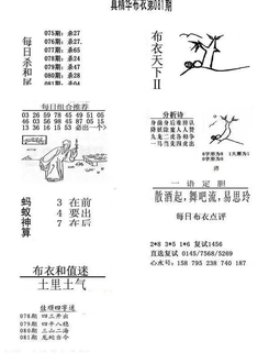 26081期: 福彩3D全套图版参考
