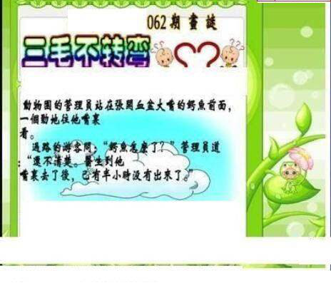 25062期: 三毛3D精品图谜