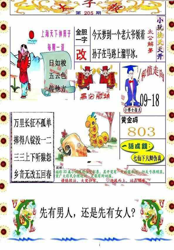 24205期: 福彩3D丹东全图分析