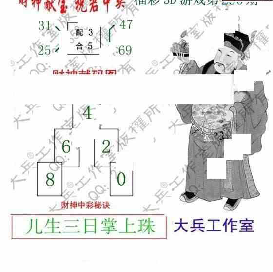 24290期: 大兵福彩3D黄金报图版