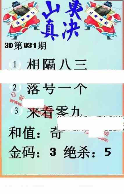 25031期: 福彩3D丹东全图分析