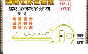 26087期: 3D蝴蝶世家蝴蝶彩图