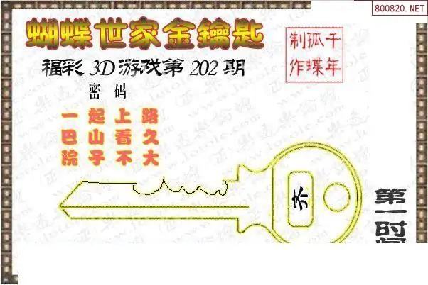 25202期: 3D蝴蝶世家蝴蝶彩图