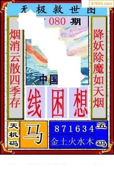 福彩3D26080期天中全套预测分析图