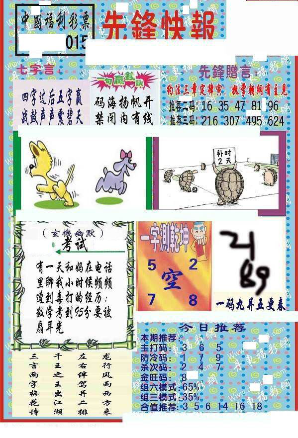25015期: 福彩3D丹东全图分析