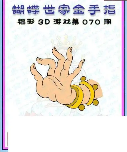 25070期: 3D蝴蝶世家蝴蝶彩图