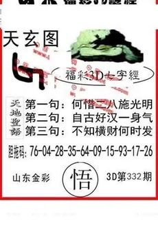 25332期: 福彩3D丹东全图分析