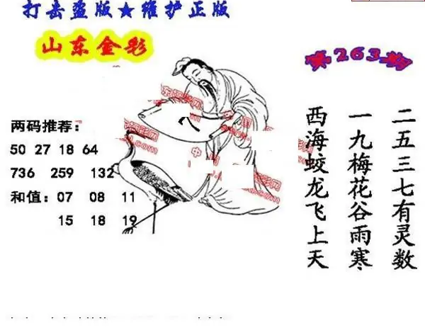 25263期: 福彩3D丹东全图分析