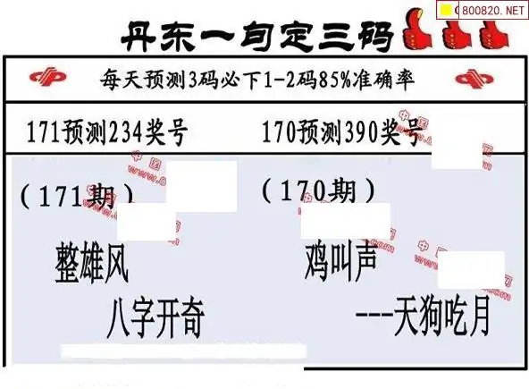 25171期: 福彩3D丹东全图分析