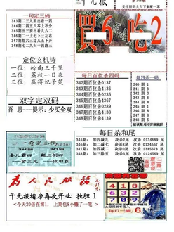 25348期: 福彩3D全套图版参考