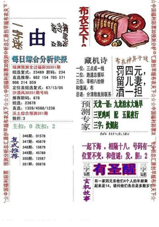 25351期: 福彩3D全套图版参考