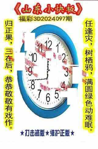 24097期: 福彩3D丹东全图分析