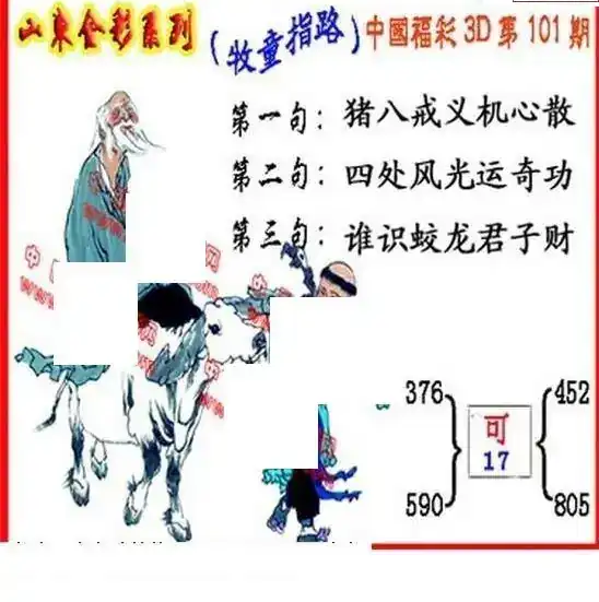 25101期: 福彩3D丹东全图分析