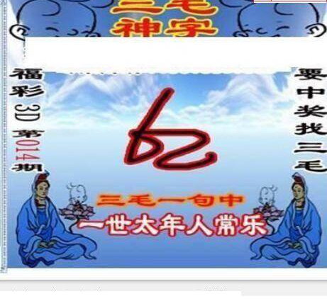 25014期: 三毛3D精品图谜