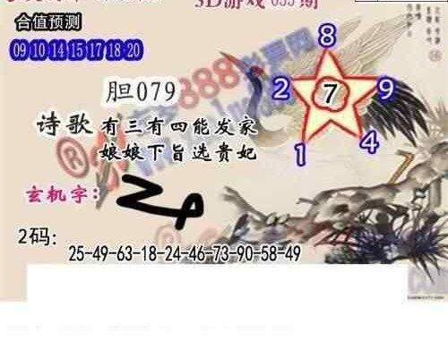 25055期: 白老3D杀码图版