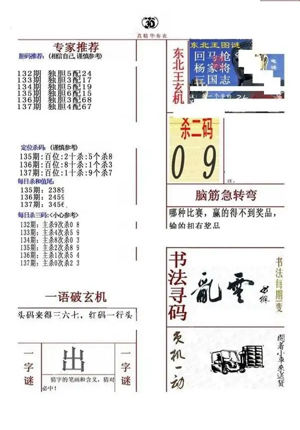 25137期: 福彩3D全套图版参考