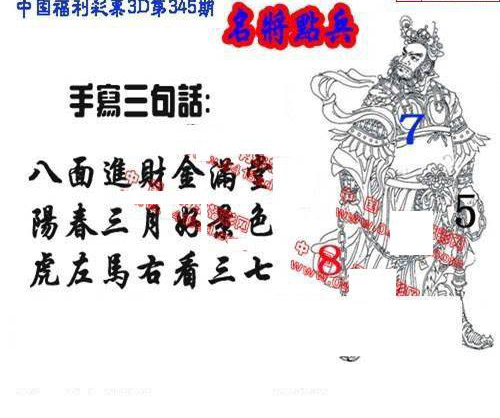 24345期: 福彩3D丹东全图分析