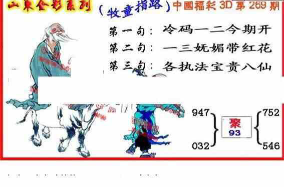 24269期: 福彩3D丹东全图分析