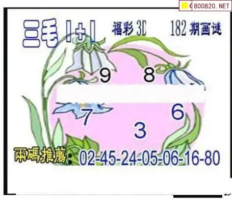 25182期: 三毛3D精品图谜