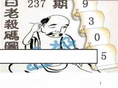 24237期: 白老3D杀码图版