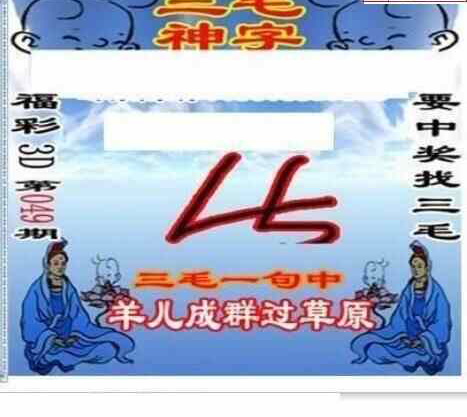 25049期: 三毛3D精品图谜