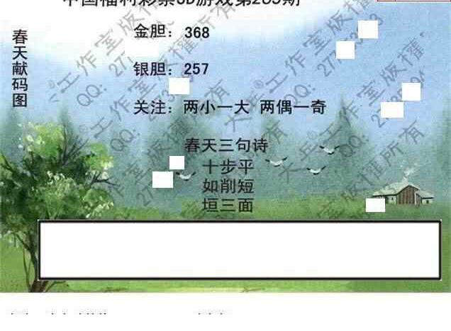 24263期: 大兵福彩3D黄金报图版