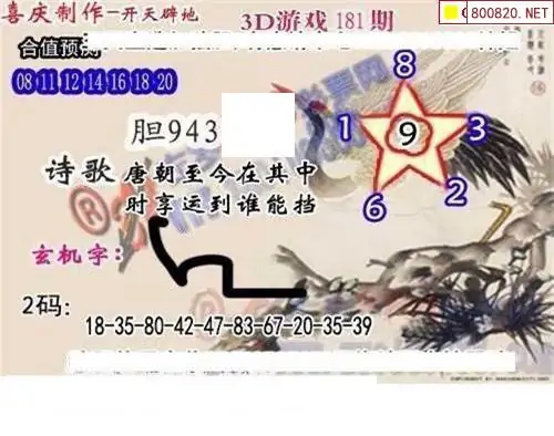 25181期: 白老3D杀码图版