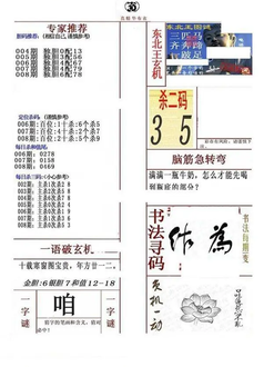 26008期: 福彩3D全套图版参考