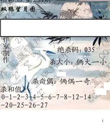 25239期: 大兵福彩3D黄金报图版