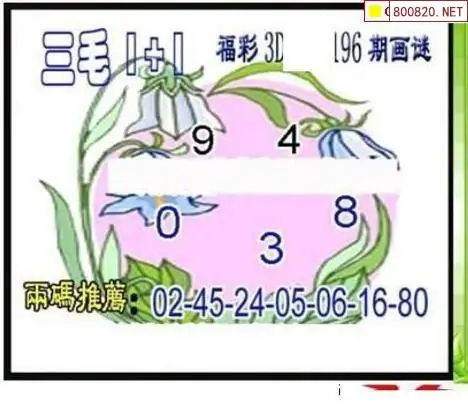 25196期: 三毛3D精品图谜