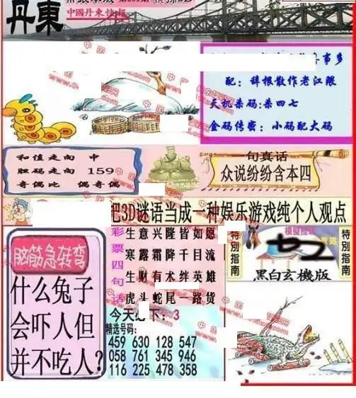 25299期: 福彩3D丹东全图分析