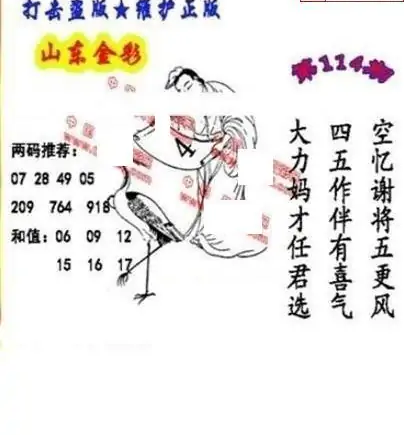 25114期: 福彩3D丹东全图分析