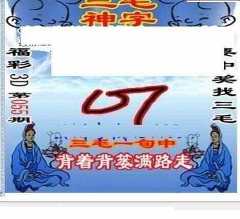 25055期: 三毛3D精品图谜