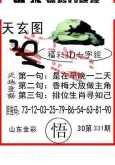 25331期: 福彩3D丹东全图分析