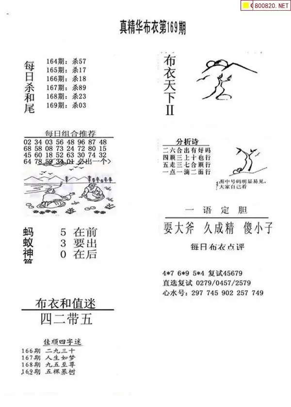 25169期: 福彩3D全套图版参考