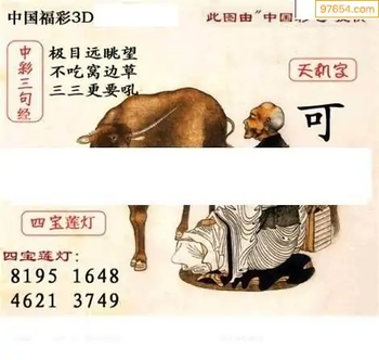 福彩3D26063期天中全套预测分析图