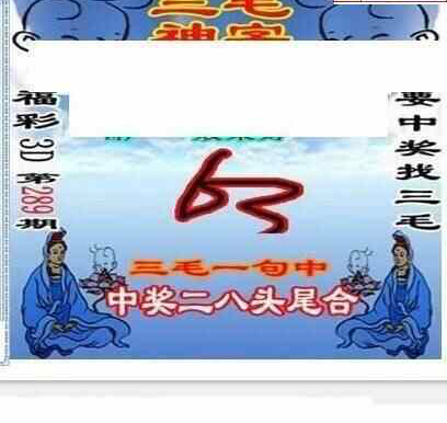 24289期: 三毛3D精品图谜