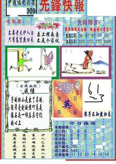 25309期: 福彩3D丹东全图分析